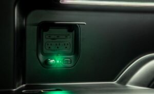 1st Generation Rivian R1T electric pickup truck power outlets