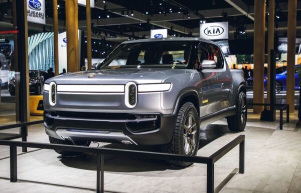 1st Generation Rivian R1T electric pickup truck title image