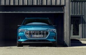 1st generation Audi E tron Electric SUV front view 2