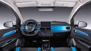 1st Generation BAIC EC3 EV hatchback front cabin interior