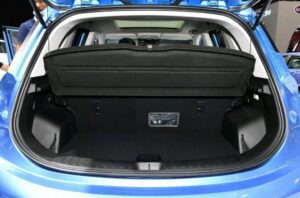1st Generation BAIC EX3 EV blue luggage area