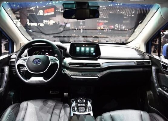 1st Generation BAIC EX3 EV front cabin interior view