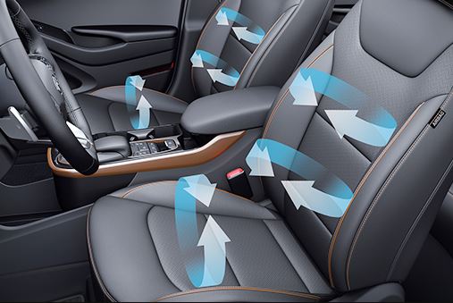 1st Generation Hyundai Ioniq Hybrid sedan ventilated front seats
