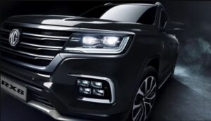 1st Generation MG RX8 SUV headlamps and fog lights view