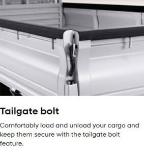 4th Generation Hyundai Porter H 100 Pickup Truck tail gate bolt