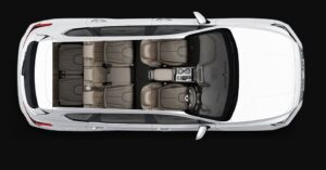 4th Generation Hyundai Santa Fe Luxury SUV upside interior view