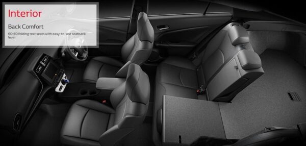 4th Generation Toyota Prius Sedan back comfort interior