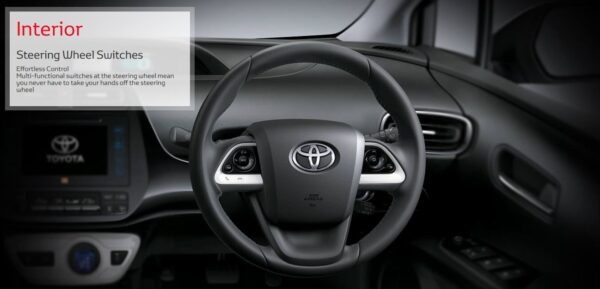 4th Generation Toyota Prius Sedan steering wheel switches