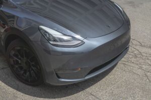 Tesla Model Y Smart SUV front headlamps