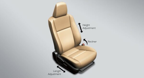 11th generation Toyota corolla Altis Grande adjustable seat