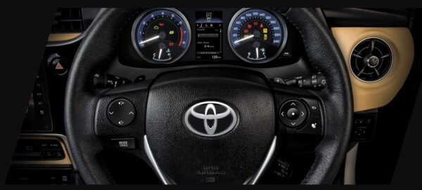 11th generation Toyota corolla Altis Grande steering wheel view