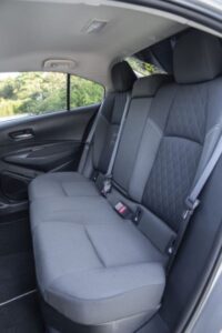 12th Generation Toyota Corolla Hybrid Sedan Rear seats view