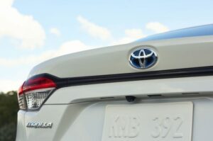 12th Generation Toyota Corolla Hybrid Sedan Rear view