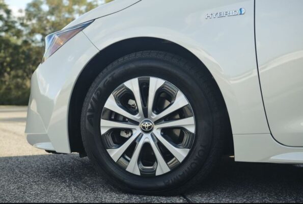 12th Generation Toyota Corolla Hybrid Sedan wheels view