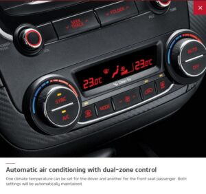 4th Generation Kia Cerato sedan climate control
