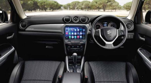 4th Generation Suzuki Vitara SUV front cabin interior view