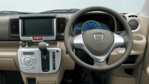 4th generation mazda scrum mini van dashboard and features view