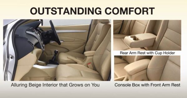 5th Generation Honda City Sedan outstanding interior