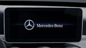 W205 Mercedes Benz C300 Sedan infotainment screen view