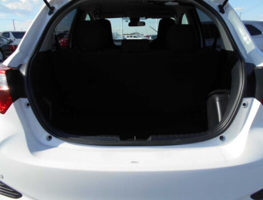 3rd Generation facelifted toyota vitz hatchback luggage area view