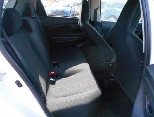 3rd Generation facelifted toyota vitz hatchback rear seats view