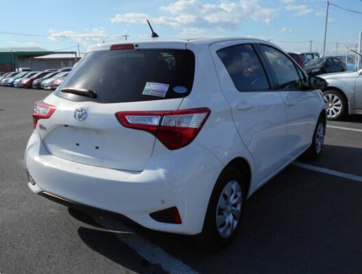 3rd Generation facelifted toyota vitz hatchback rear view