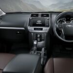 4th generation Toyota Land Cruiser Prado SUV front cabin interior view