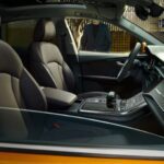 1st generation Audi Q8 SUV front cabin interior view