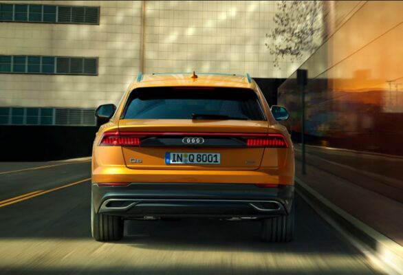 1st generation Audi Q8 SUV full rear view