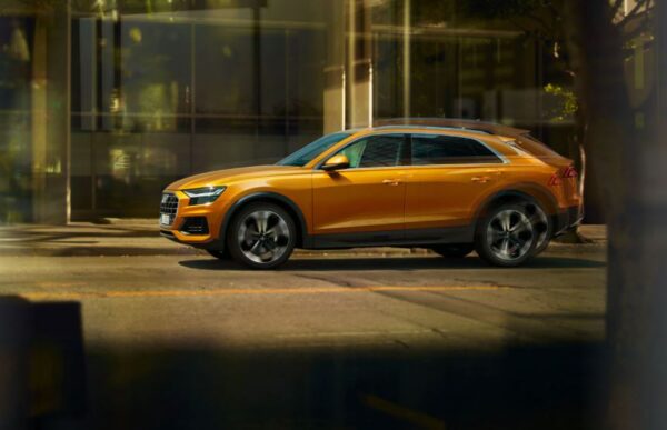 1st generation Audi Q8 SUV full side view