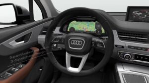 2nd Generation audi Q7 SUV steering wheel and controls