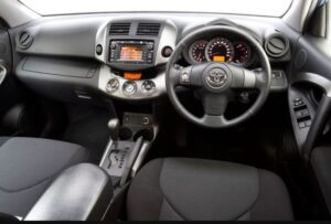 3rd generation Toyota Rav4 SUV beautiful interior cabin view