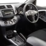 3rd generation Toyota Rav4 SUV front cabin interior view