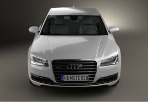 3rd generation facelift audi A8 L front close view
