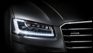 3rd generation facelift audi A8 L front led headlamps
