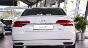 3rd generation facelift audi A8 L full rear view