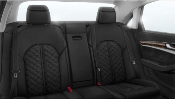 3rd generation facelift audi A8 L rear seats black