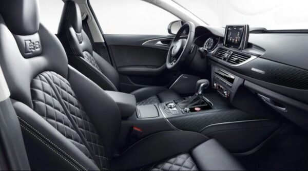4th generation Audi A6 S6 sedan front cabin full interior view