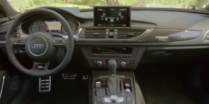 4th generation Audi A6 S6 sedan front interior cabin view