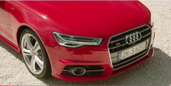 4th generation Audi A6 S6 sedan red front close view