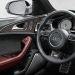4th generation Audi A6 sedan steering wheel and instrument cluster