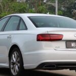 4th generation audi a6 s6 saloon white side rear view