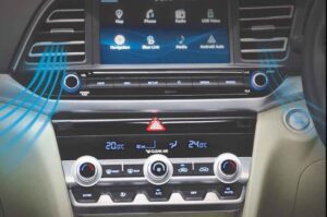 6th generation hyundai elantra sedan pakistan audio control and infotainment screen view
