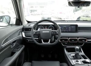 2nd Generation Jetour X70 Plus steering wheel and infotainment screen view