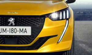 2nd generation peugeot 208 hatchback beautiful front headlamps view