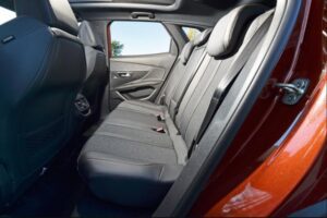 2nd generation peugeot 3008 suv rear seats view