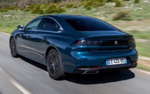 2nd generation peugeot 508 sedan full rear view