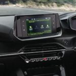 peugeot 2008 suv 2nd generation infotainment screen close view