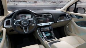 1st generation Jaguar i pace all Electric SUV elegant interior features