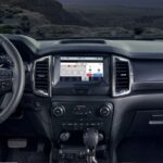 4th generation ford ranger pickup truck infotainment screen and controls view